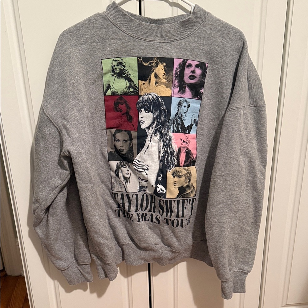 Taylor Swift Multicolor Graphic Crewneck Sweater
